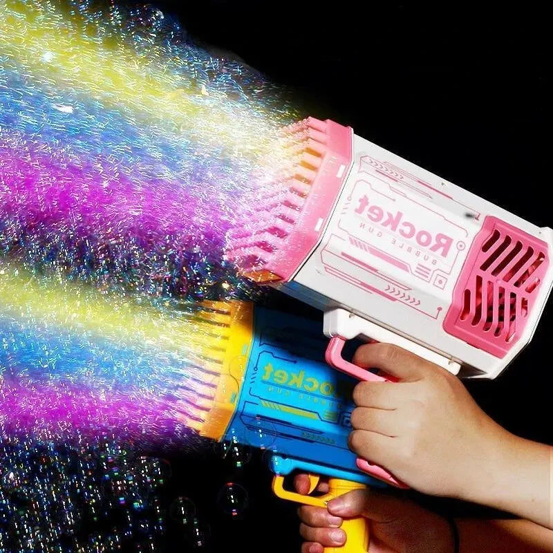 BAZUCA DE BURBUJAS ROCKET BUBBLE GUN