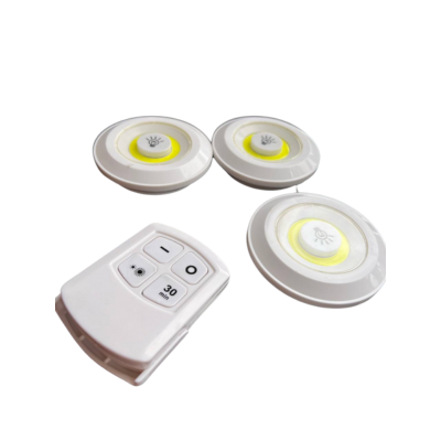 ¡Promoción Imperdible! 3 Luces LED Inalámbricas - Control Remoto + 12 Pilas Gratis - Solo Hoy