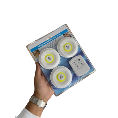 ¡Promoción Imperdible! 3 Luces LED Inalámbricas - Control Remoto + 12 Pilas Gratis - Solo Hoy